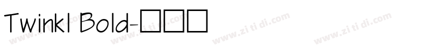 Twinkl Bold字体转换